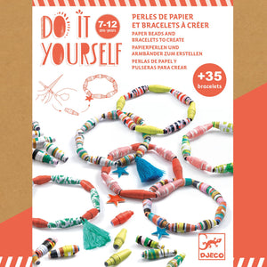 DIY Pop and Colourful- Paper Beads And Bracelets- Ages 7-12+