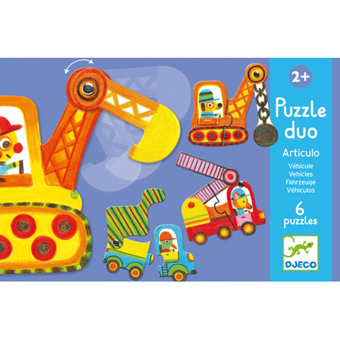 Puzzle Duo / Articulo Vehicles / 2pc x 6 / 2+