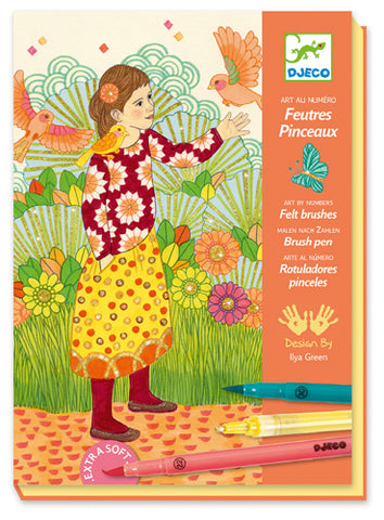 Djeco: Felt Brushes / Spellbound - Ages 7+