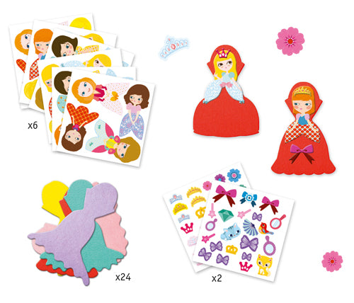 Create with Stickers - Dress Up - Djeco  Ages 3-6