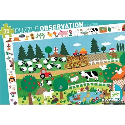 35pc Puzzle: Observation Puzzle / Farm - Ages 3+