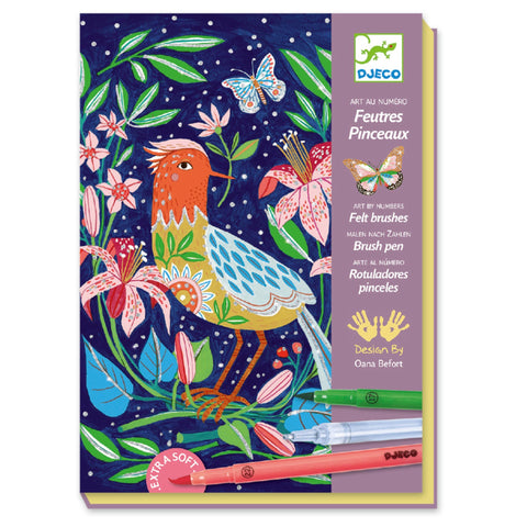 In the Garden / Felt Brushes Colouring Set- Ages 7+