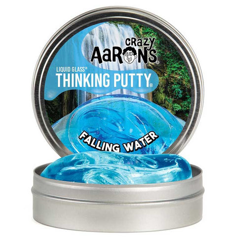 Thinking Putty: Falling Water Liquid Glass 4" Tin - Ages 3+