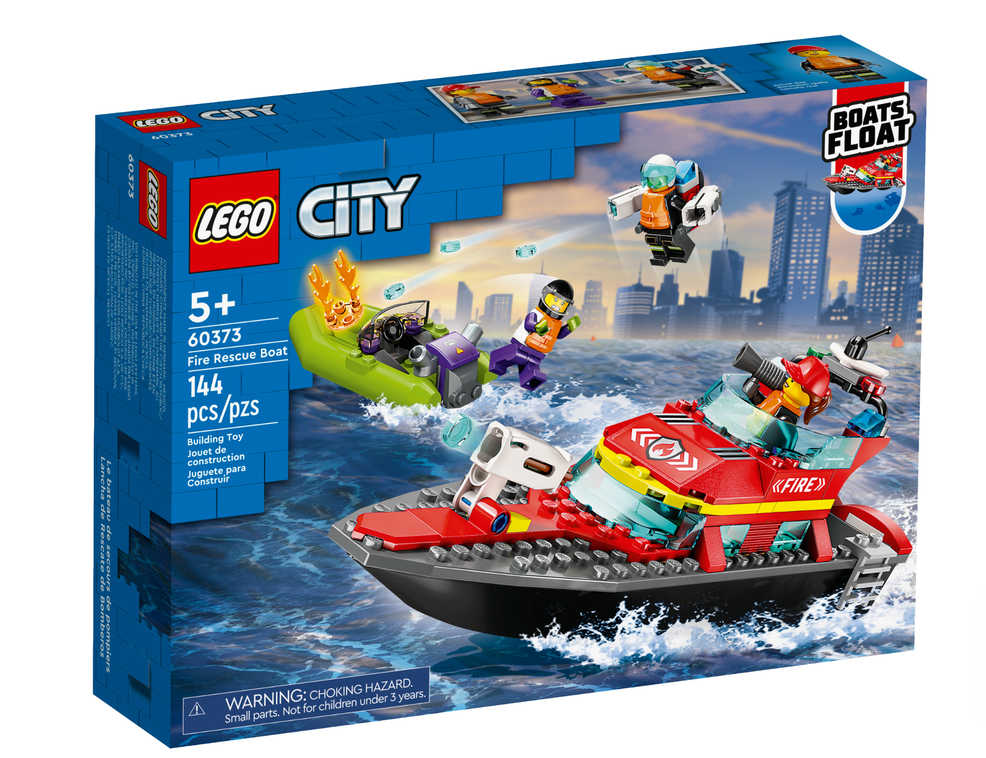 Lego: City Fire Rescue Boat - Ages 5+