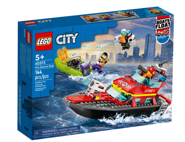 Lego: City Fire Rescue Boat - Ages 5+