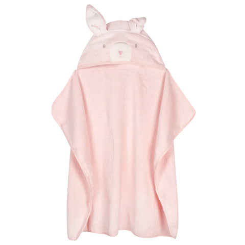 Character Hooded Towel: Vintage Floral Bunny Bath Wrap - Ages 0+