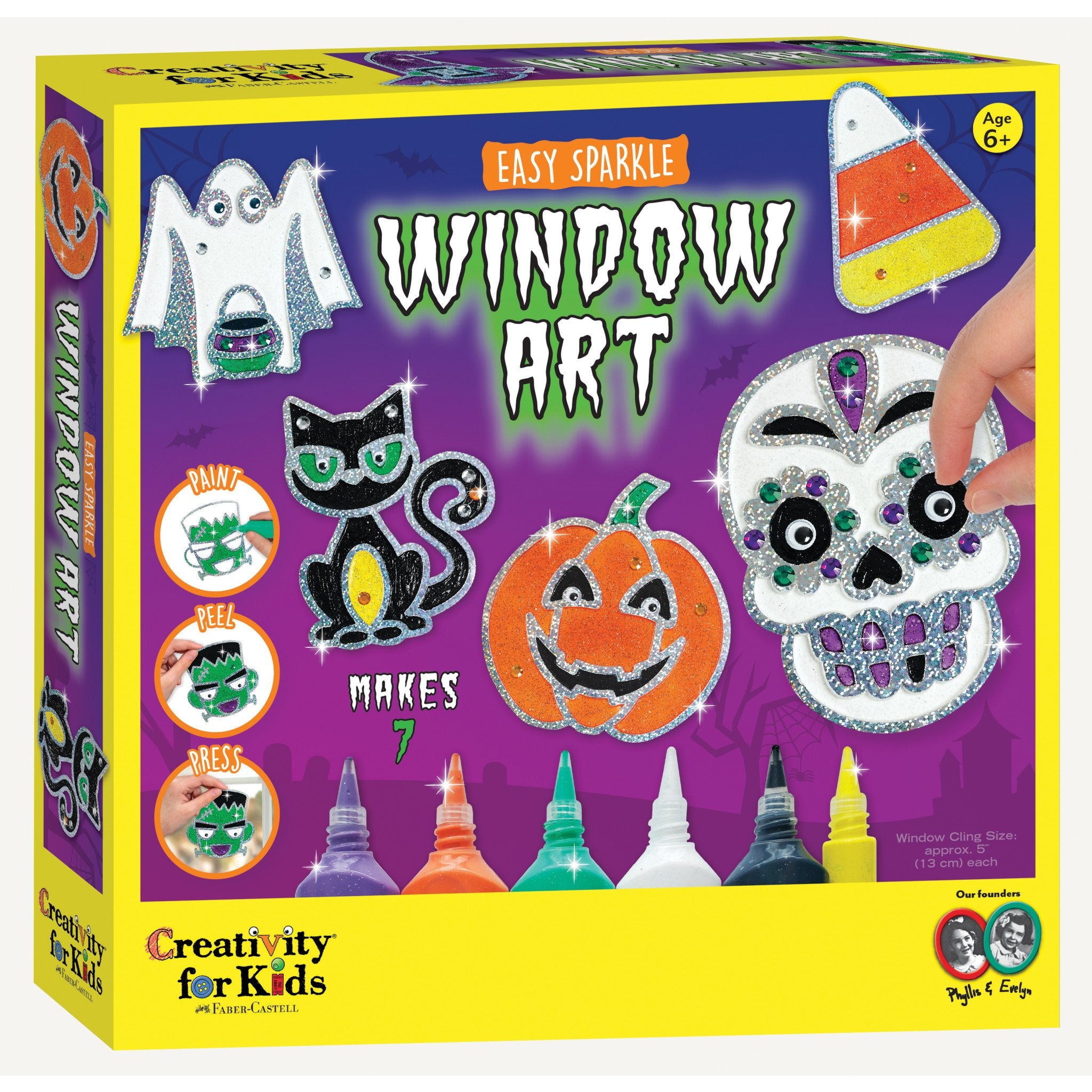 Creativity for Kid: Easy Sparkle Window Art Halloween - Ages 6+