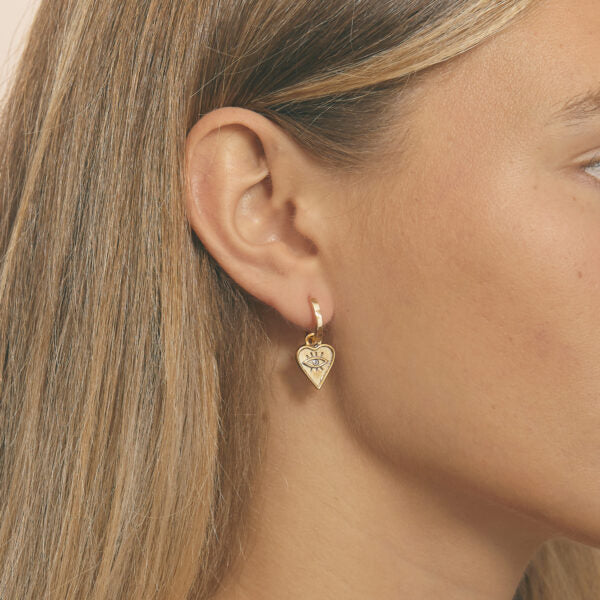 Earrings: Wild Spirit Heart - Gold or Silver