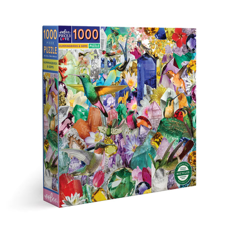 1000pc Puzzle: Hummingbirds and Gems