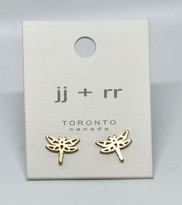 Dragonfly Origami Earrings: Available in Multiple Finishes