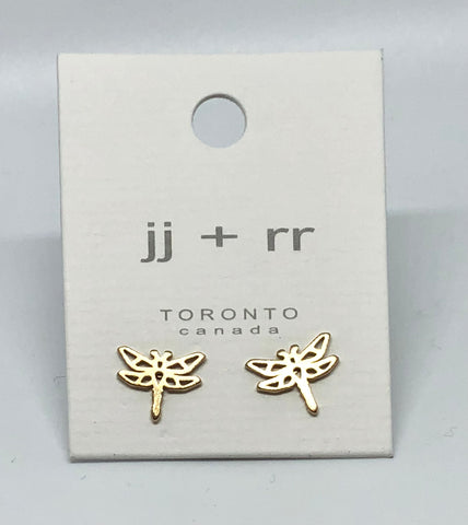 Dragonfly Origami Earrings: Available in Multiple Finishes