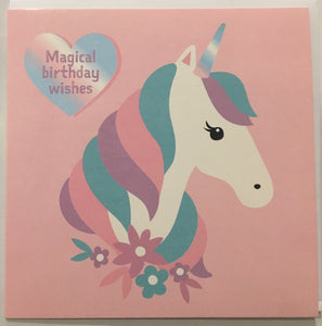 Pastel Unicorn - Birthday Card