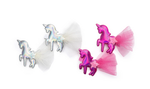 Iridescent Unicorns Hairclips (2 Pack) - Ages 3+