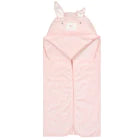 Character Hooded Towel: Vintage Floral Bunny Bath Wrap - Ages 0+