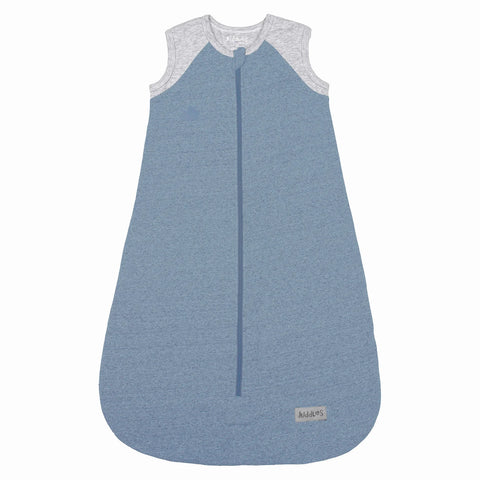 Organic Raglan Dream Sleep Sack 1Tog: Denim Blue - Ages 0-6mths