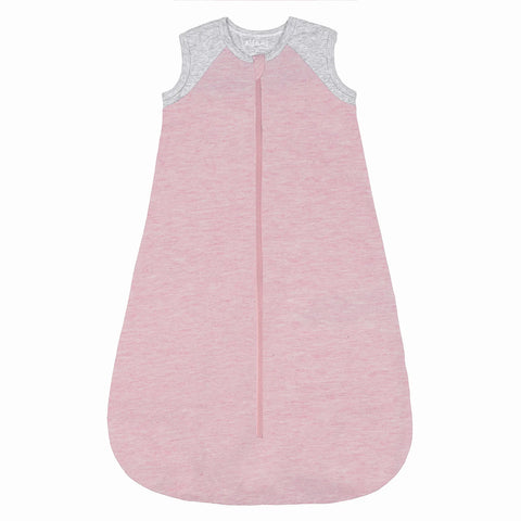 Organic Raglan Dream Sleep Sack 1Tog: Dogwood Pink - Ages 0-6mths