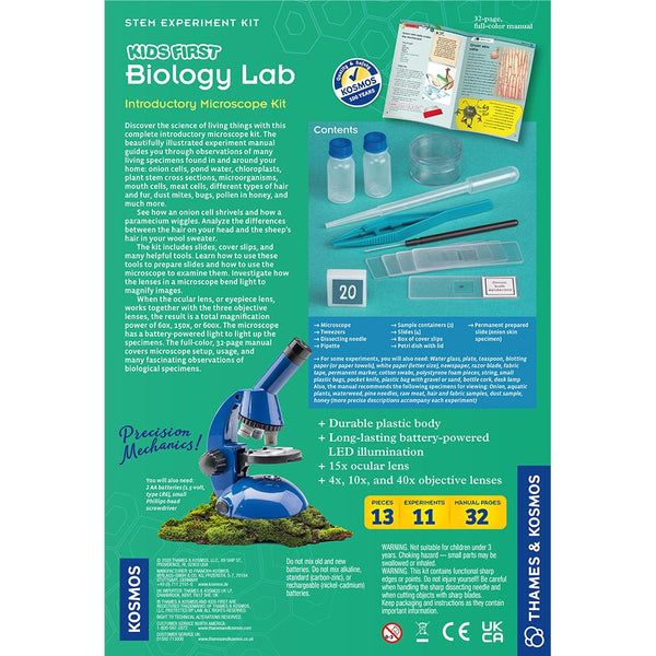 Kids First: Biology Lab - Ages 8+