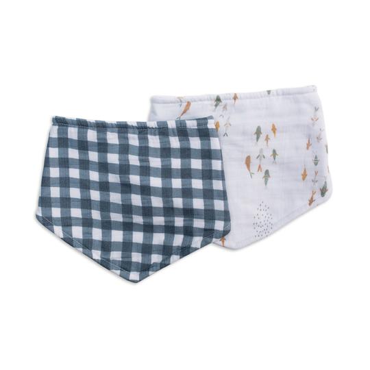 Bandana Bibs: 2 Pack - Ages 0+