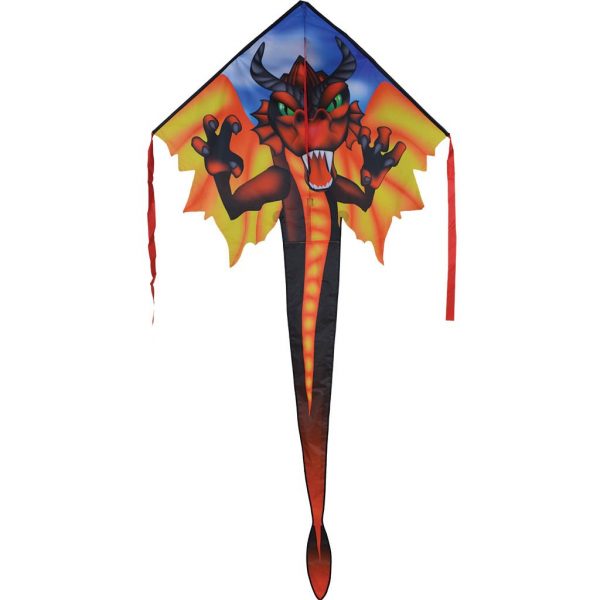 46" Large Easy Flyer Kite - Red Dragon Ages 5+