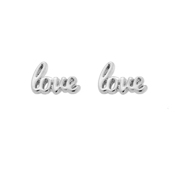 Earrings: Love - Gold or Silver