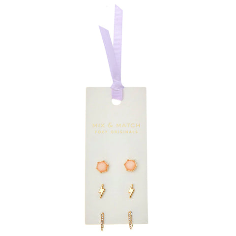 Earrings: Jagger Mix & Match - Gold or Silver