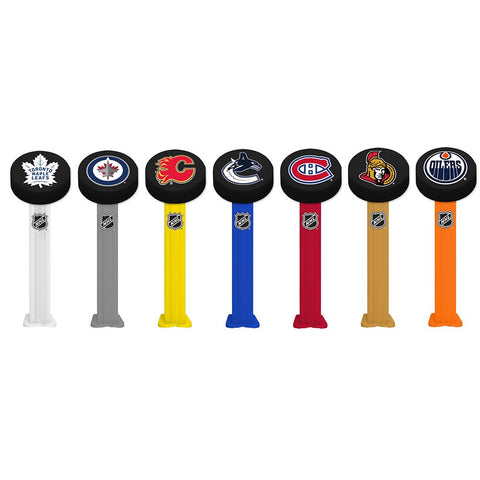 Loot: Pez Candy & Dispenser: NHL Hockey Pucks - Multiple Styles Available