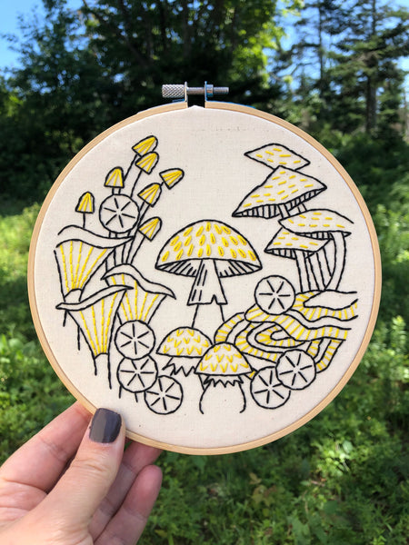 Fungus Among Us: Complete Embroidery Kit - Level 1