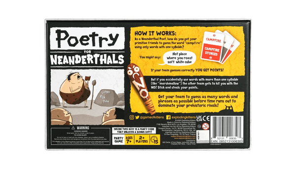 Poetry for Neanderthals - Ages 7+