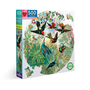 Hummingbirds: Round Puzzle 500pcs - Ages 8+