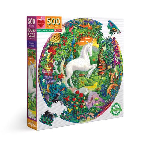 Unicorn Garden - 500 pc puzzle Woman Owned. Mother Run. Sustainably Sourced