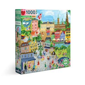 Copenhagen 1000 pc puzzle. Woman Owned. Mother Run. Sustainably Sourced