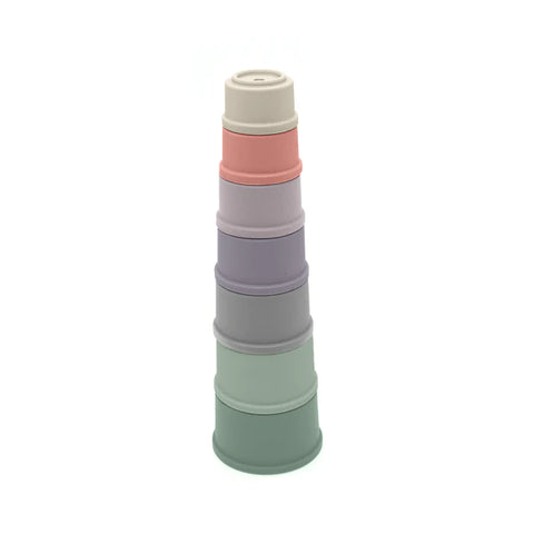 Silicone Stacking Cups: Bloom Set - Ages 6mths+