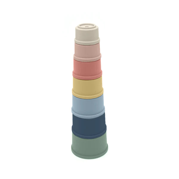 Silicone Stacking Cups: Sky Set - Ages 6mths+