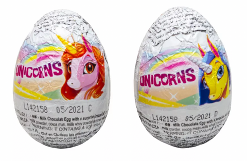 Zaini Unicorn Chocolate Surprise Egg - Ages 3+