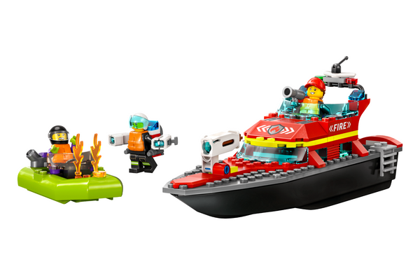 Lego: City Fire Rescue Boat - Ages 5+
