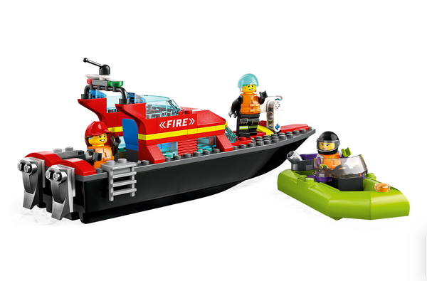 Lego: City Fire Rescue Boat - Ages 5+