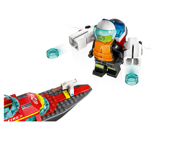 Lego: City Fire Rescue Boat - Ages 5+