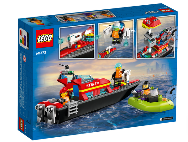 Lego: City Fire Rescue Boat - Ages 5+