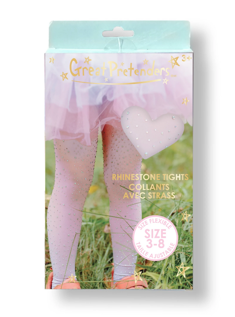 Rhinestone Tights: Hot Pink - Size 3-8