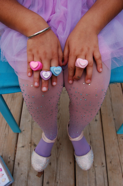 Candy Heart Rings (Assorted) - Ages 3+