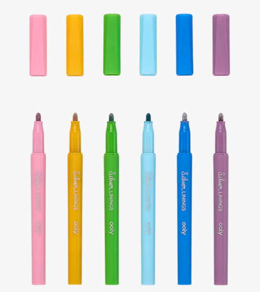 Silver Linings Outline Markers: Set of 6 - Ages 8+