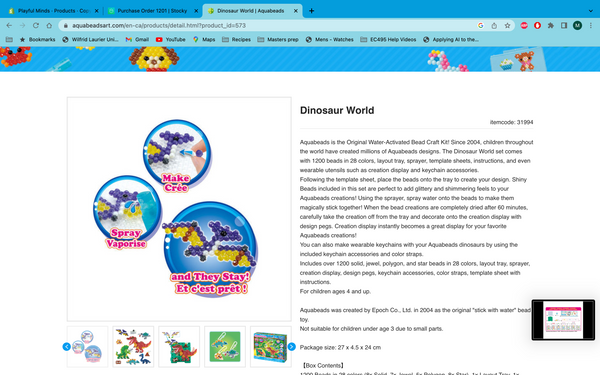 Aquabeads: Dinosaur World - Ages 4+