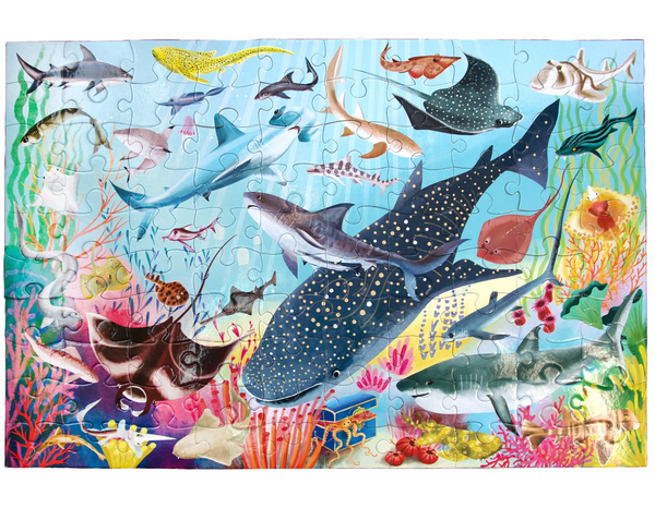 100 piece Puzzle: Love of Sharks - Ages 5+