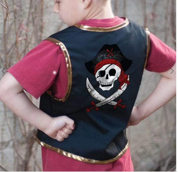 GP: Pirate Vest & Eye Patch Set - Size 4-7