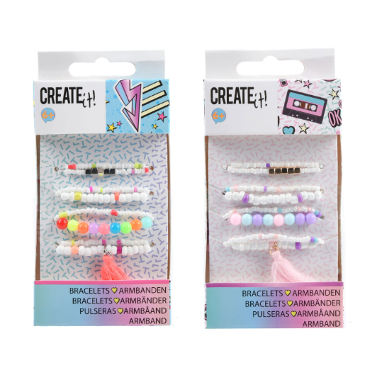 Beaded Bracelets 4 Pack - Ages 6+