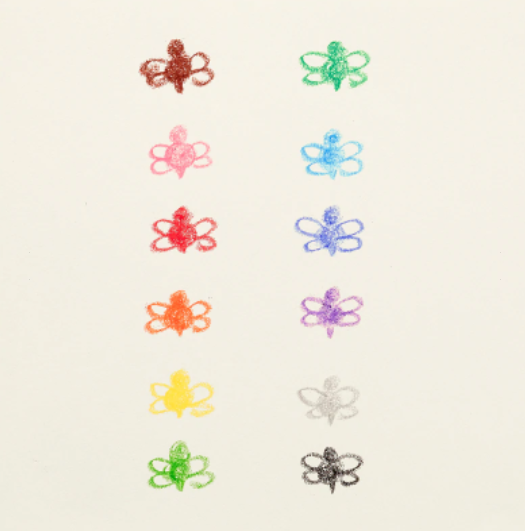 Brilliant Bee: 12 Crayons - Ages 3+