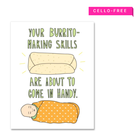 GC: Burrito Baby - New Baby Card