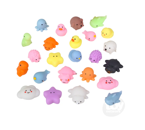Gummy Mochi Animals 1.5" Squishies Assorted - Ages 3+