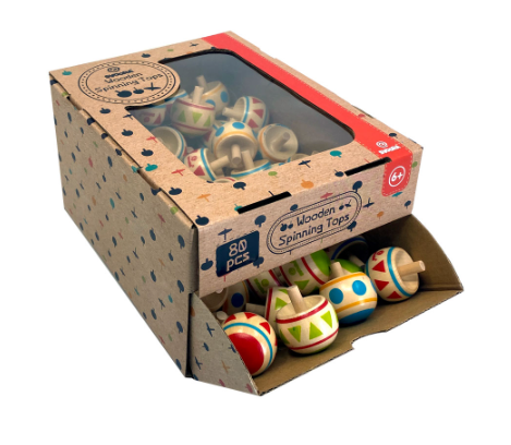 Spin Top - Wooden Reversible: Indie - Ages 6+