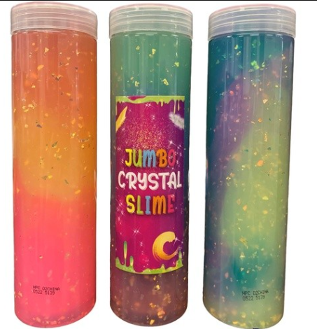 Jumbo Glitter Crystal Slime in Cylinder - Ages 4+